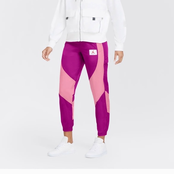 JORDAN Woven Flight Label Nylon Track Utility Jogger Pants - Picture 10 of 10